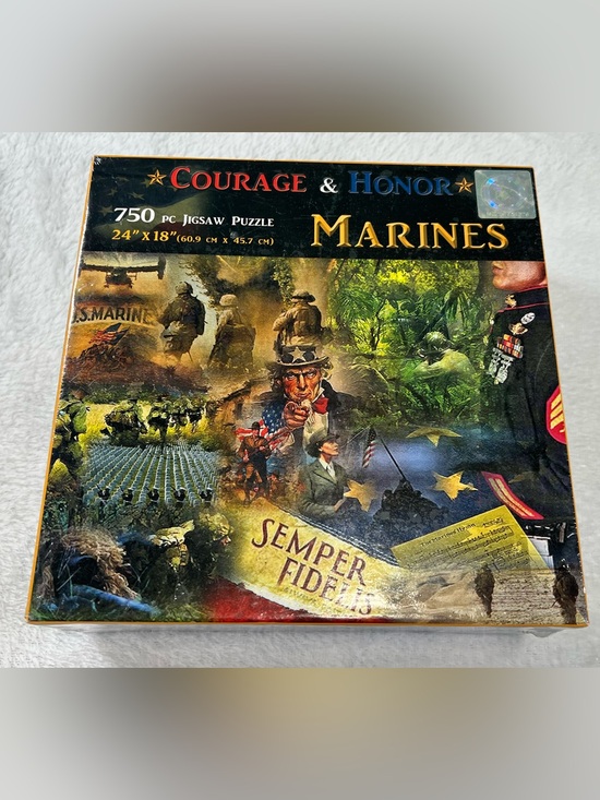Other - Americana Souvenirs and Gifts Marines 'Courage & Honor' 750 piece Jigsaw Puzzle